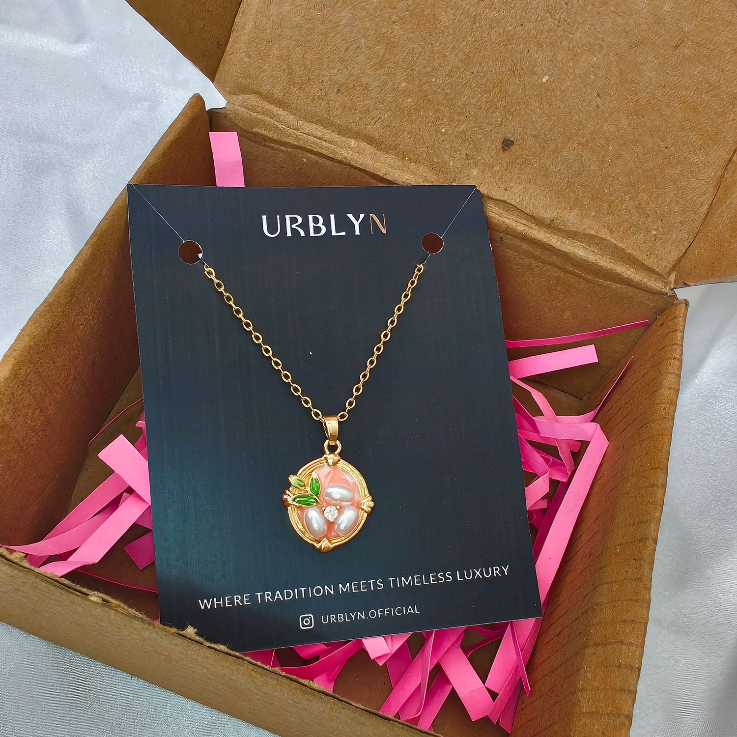 Elegant Pearl Blossom Pendant Necklace