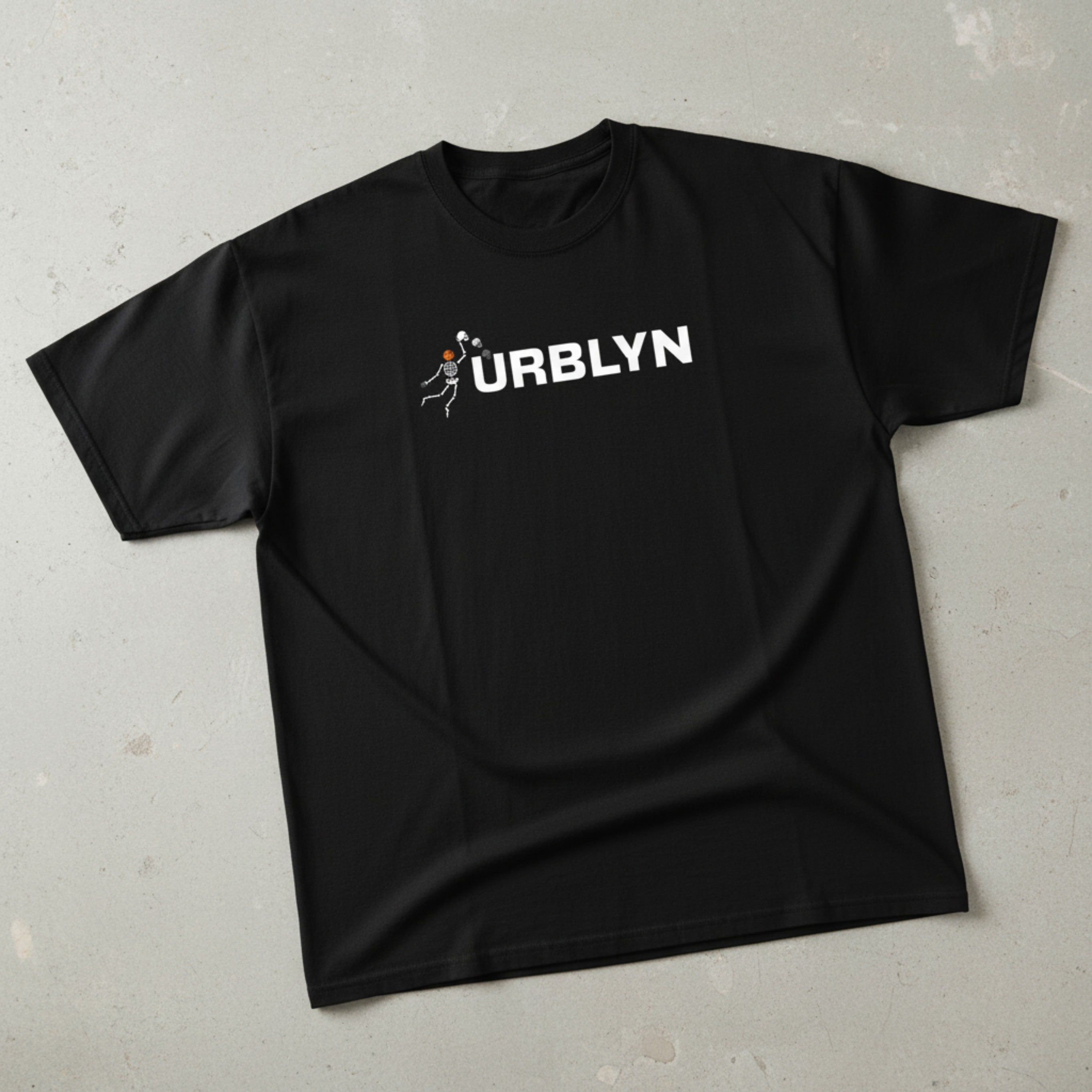 URBLYN Black Oversized T-Shirt for Men